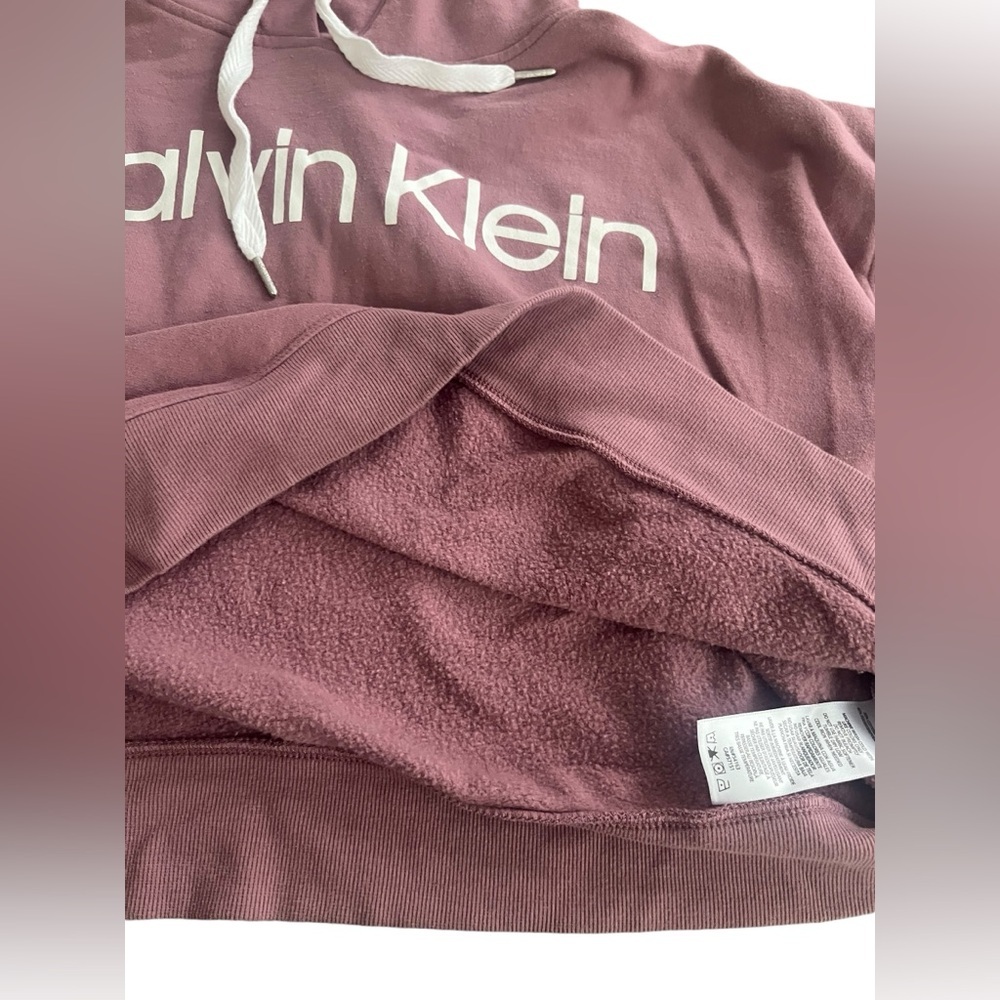 Calvin Klein Cropped Athleisure Performance Hoodie Sweatshirt XL Extra Large - Picture 6 of 7